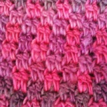 Double crochet drop stitch sample